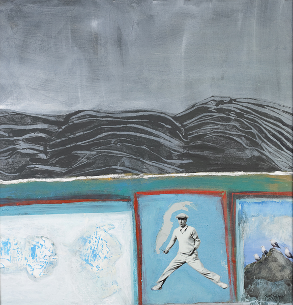 Sensazioni di terra e di mare, 2012 acrilico su tela, 57 x 59 cm.